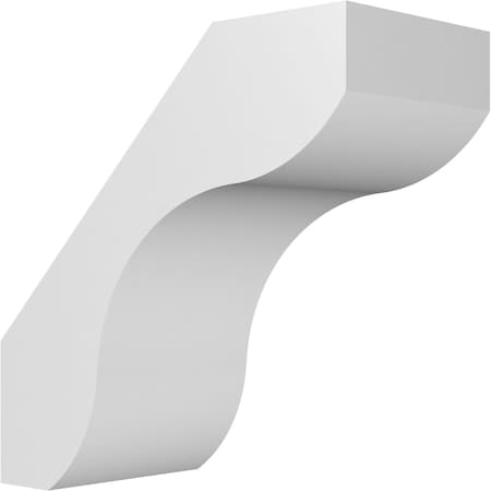 Ekena Millwork 3-in. W x 6-in. D x 6-in. H Stanfield Architectural Grade PVC Knee Brace BRCP03X06X06STA